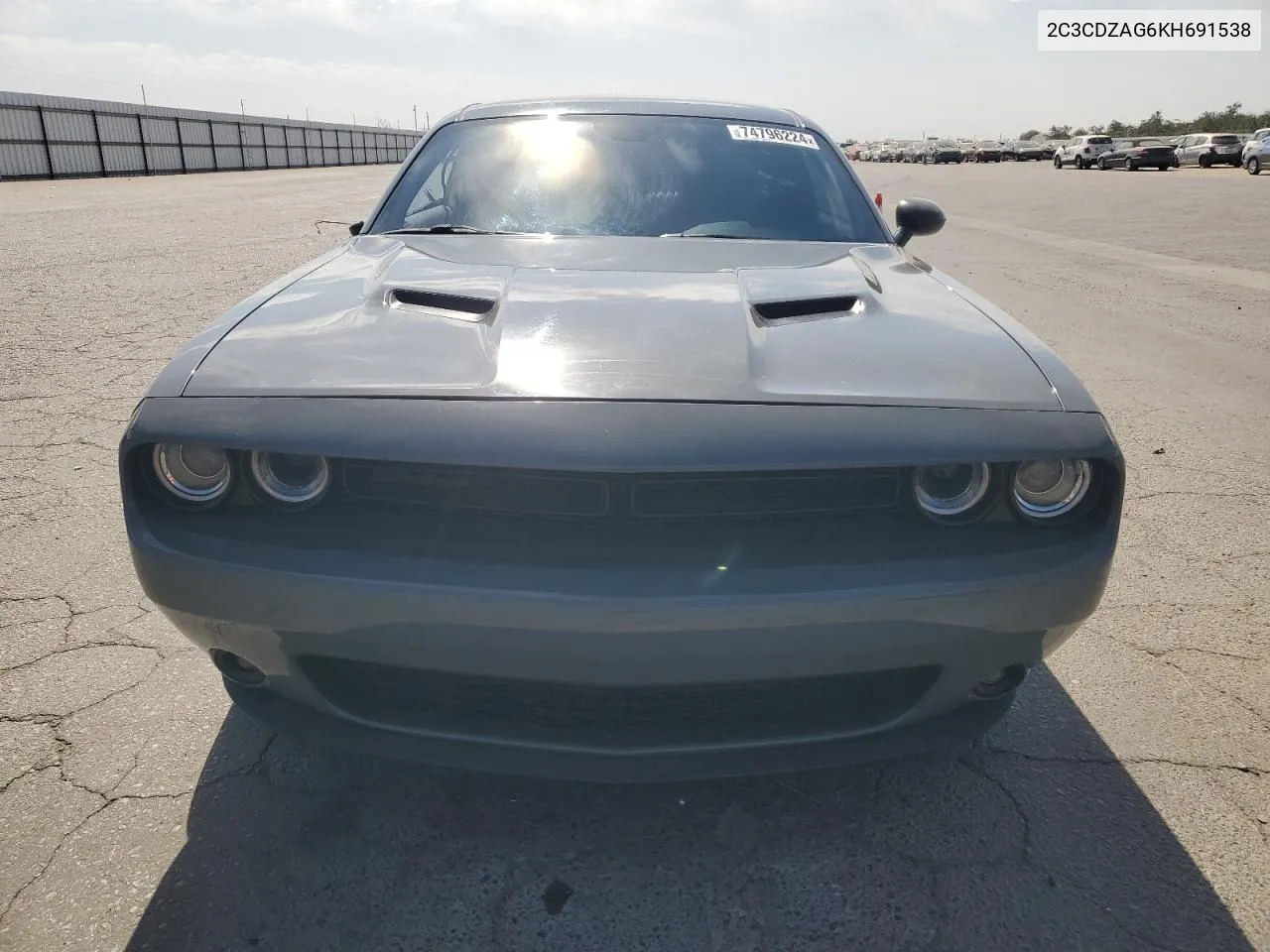 2019 Dodge Challenger Sxt VIN: 2C3CDZAG6KH691538 Lot: 74796224