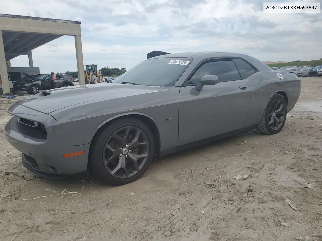 2019 Dodge Challenger R/T VIN: 2C3CDZBTXKH593897 Lot: 74875834