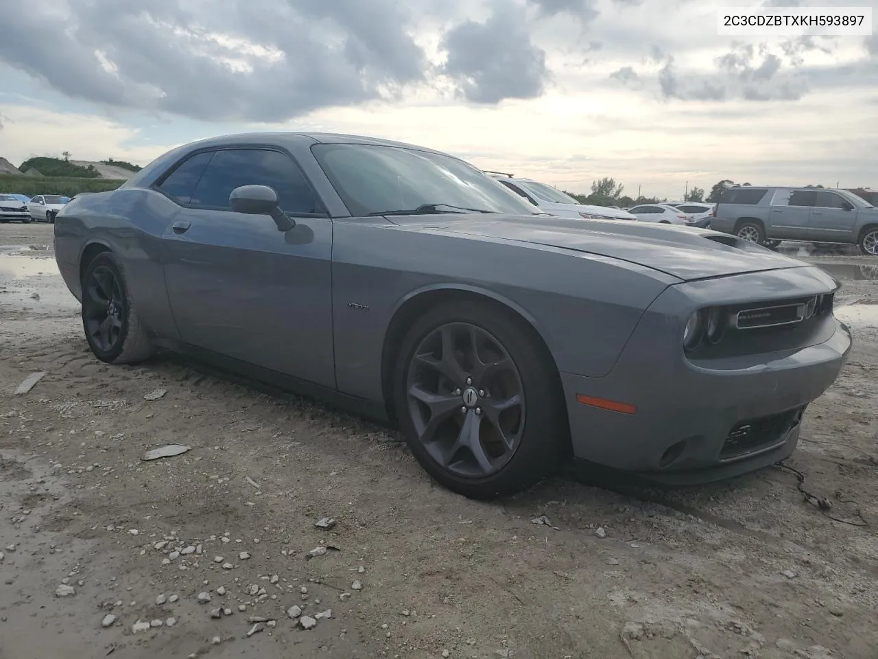 2019 Dodge Challenger R/T VIN: 2C3CDZBTXKH593897 Lot: 74875834