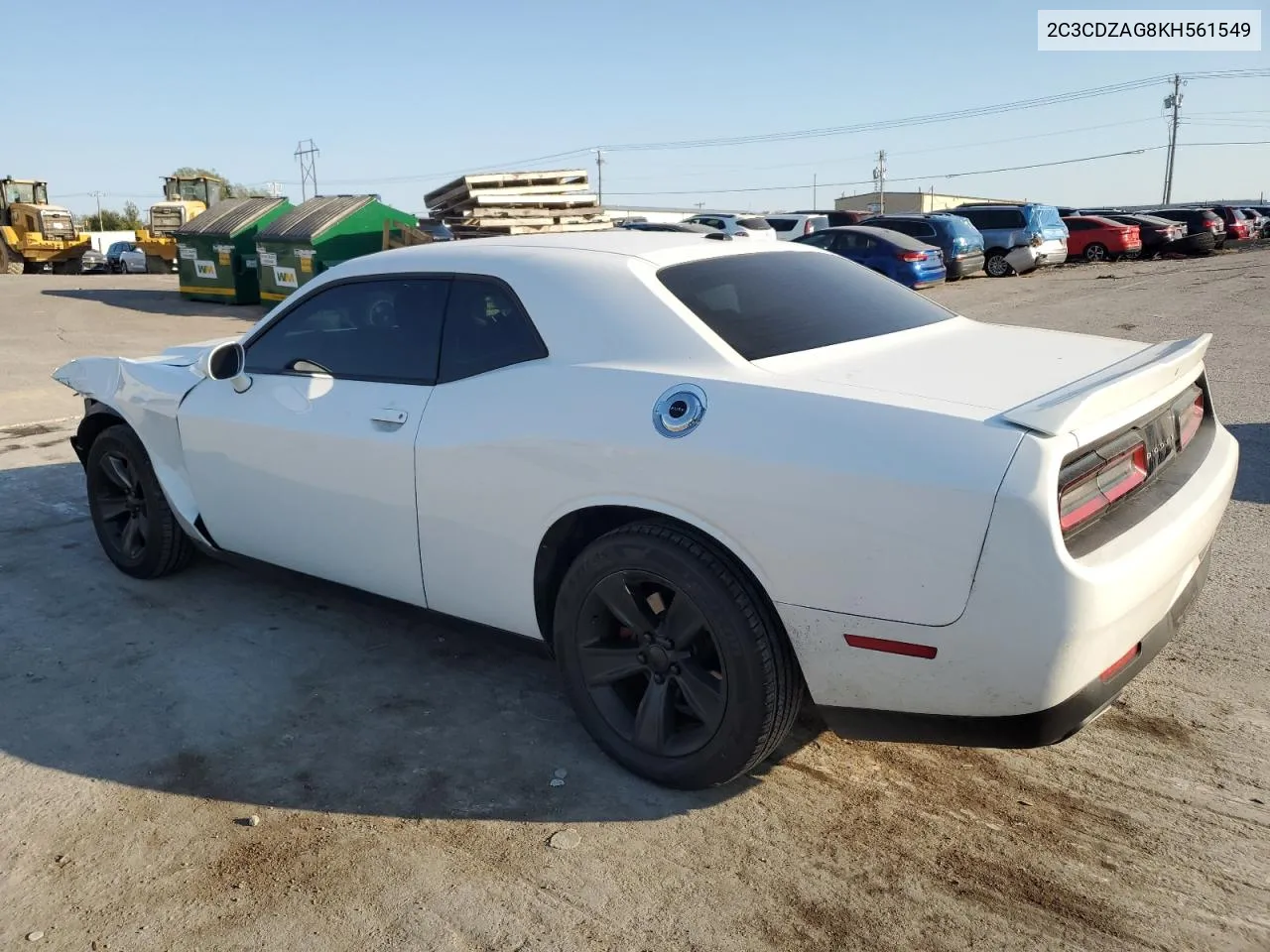 2019 Dodge Challenger Sxt VIN: 2C3CDZAG8KH561549 Lot: 75499044