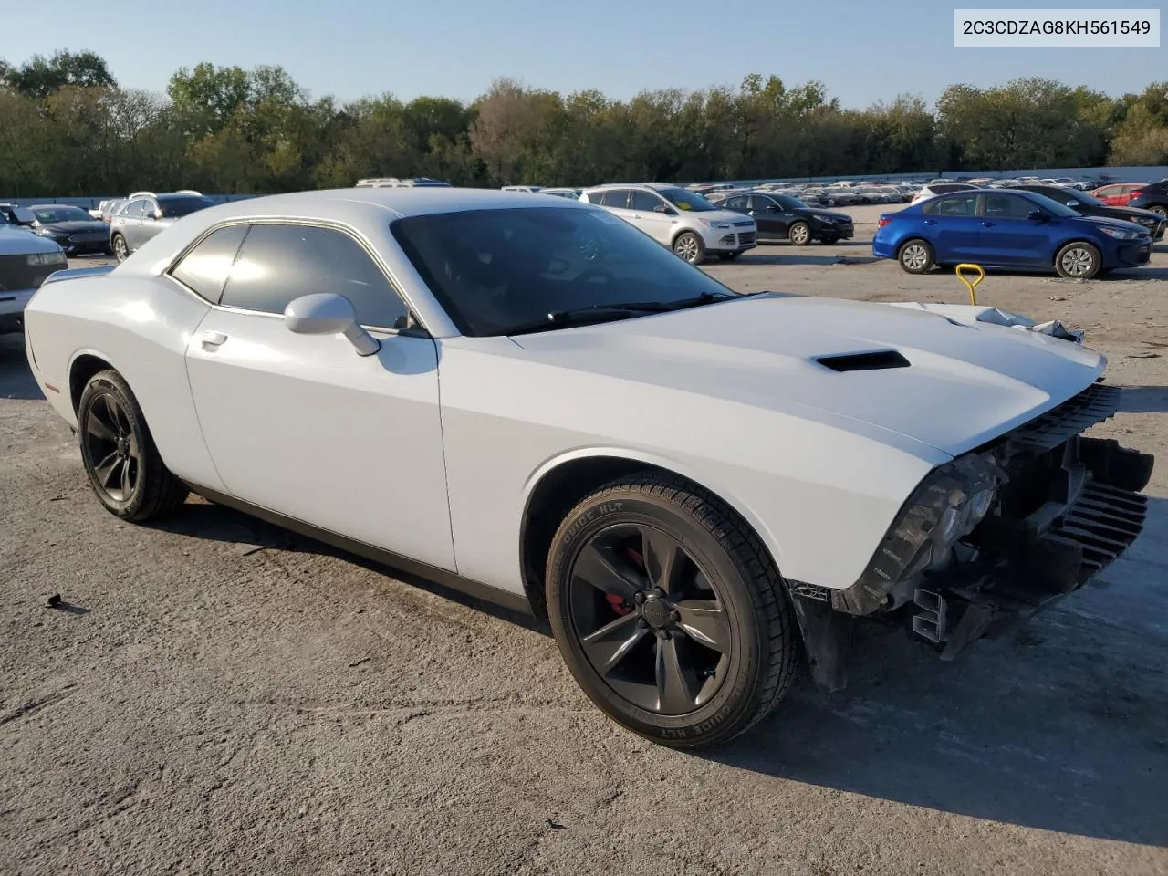 2019 Dodge Challenger Sxt VIN: 2C3CDZAG8KH561549 Lot: 75499044