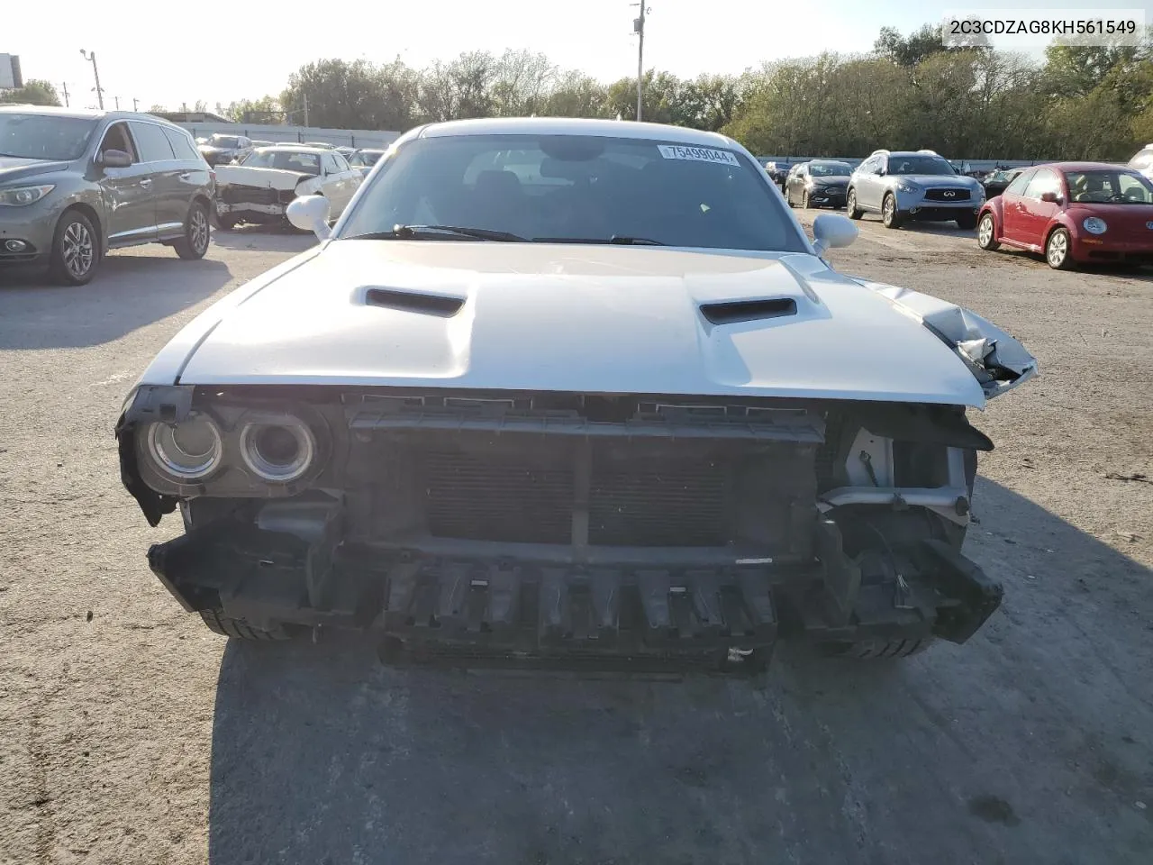 2019 Dodge Challenger Sxt VIN: 2C3CDZAG8KH561549 Lot: 75499044