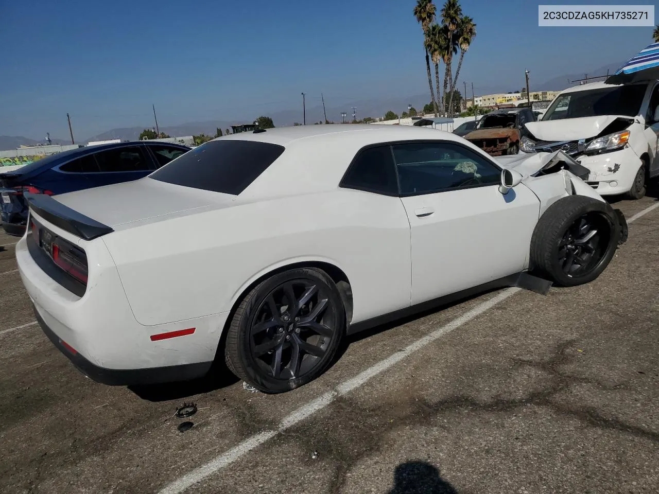 2019 Dodge Challenger Sxt VIN: 2C3CDZAG5KH735271 Lot: 75571574