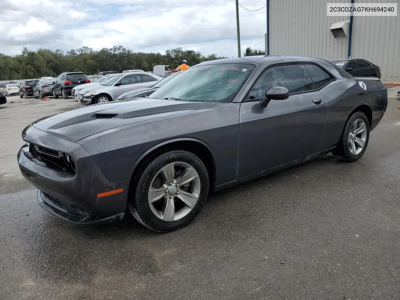 2019 Dodge Challenger Sxt VIN: 2C3CDZAG7KH694240 Lot: 76039654