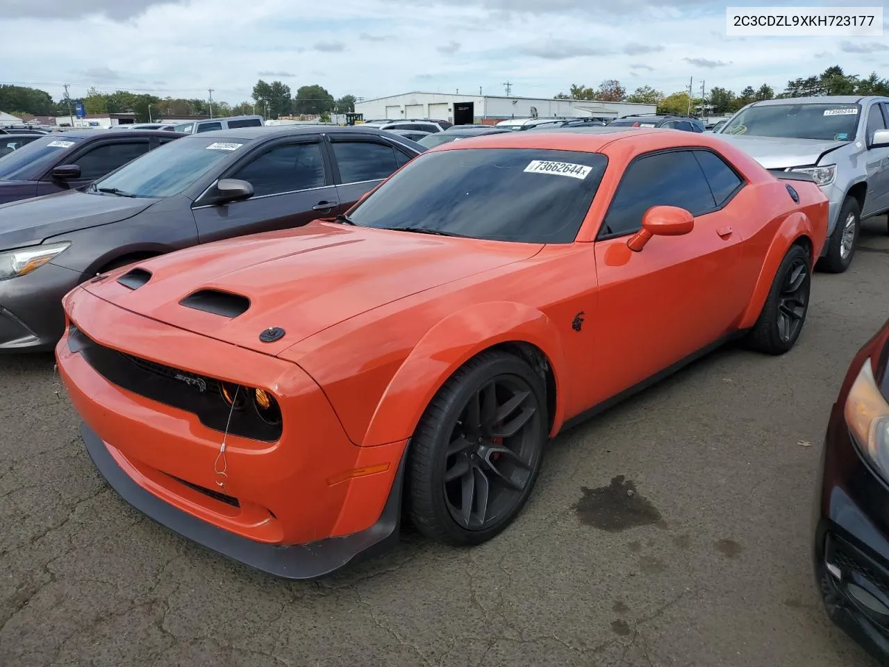 2019 Dodge Challenger Srt Hellcat Redeye VIN: 2C3CDZL9XKH723177 Lot: 76058374