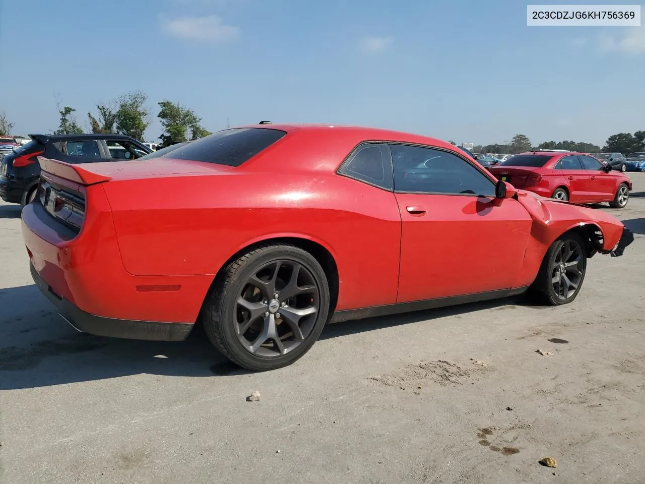 2019 Dodge Challenger Gt VIN: 2C3CDZJG6KH756369 Lot: 76253924