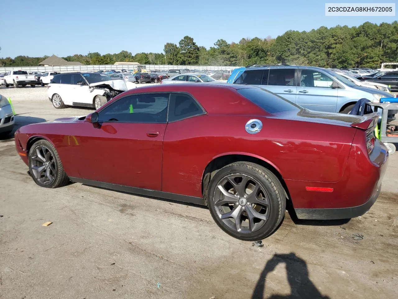 2019 Dodge Challenger Sxt VIN: 2C3CDZAG8KH672005 Lot: 76345024