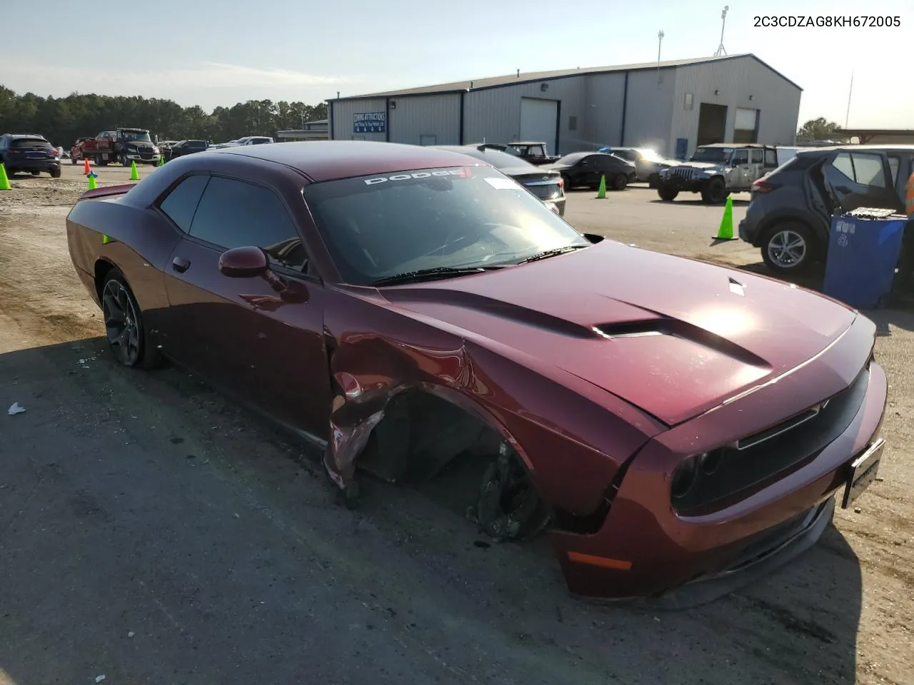 2019 Dodge Challenger Sxt VIN: 2C3CDZAG8KH672005 Lot: 76345024