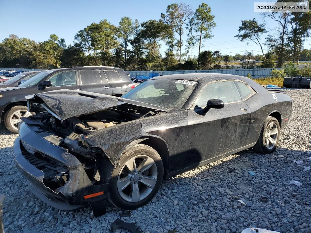 2019 Dodge Challenger Sxt VIN: 2C3CDZAG4KH642080 Lot: 76370774