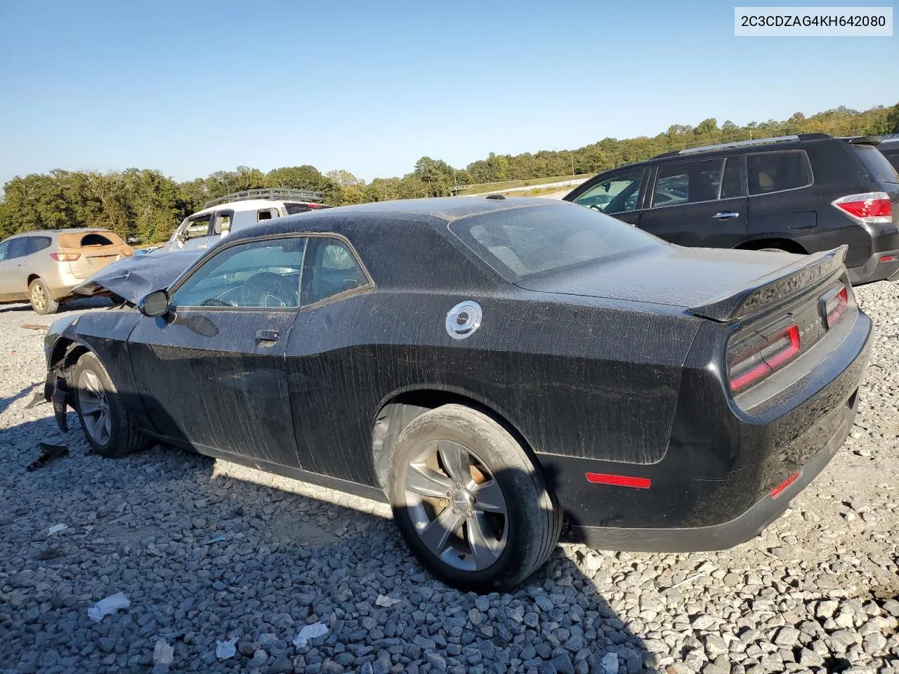 2019 Dodge Challenger Sxt VIN: 2C3CDZAG4KH642080 Lot: 76370774