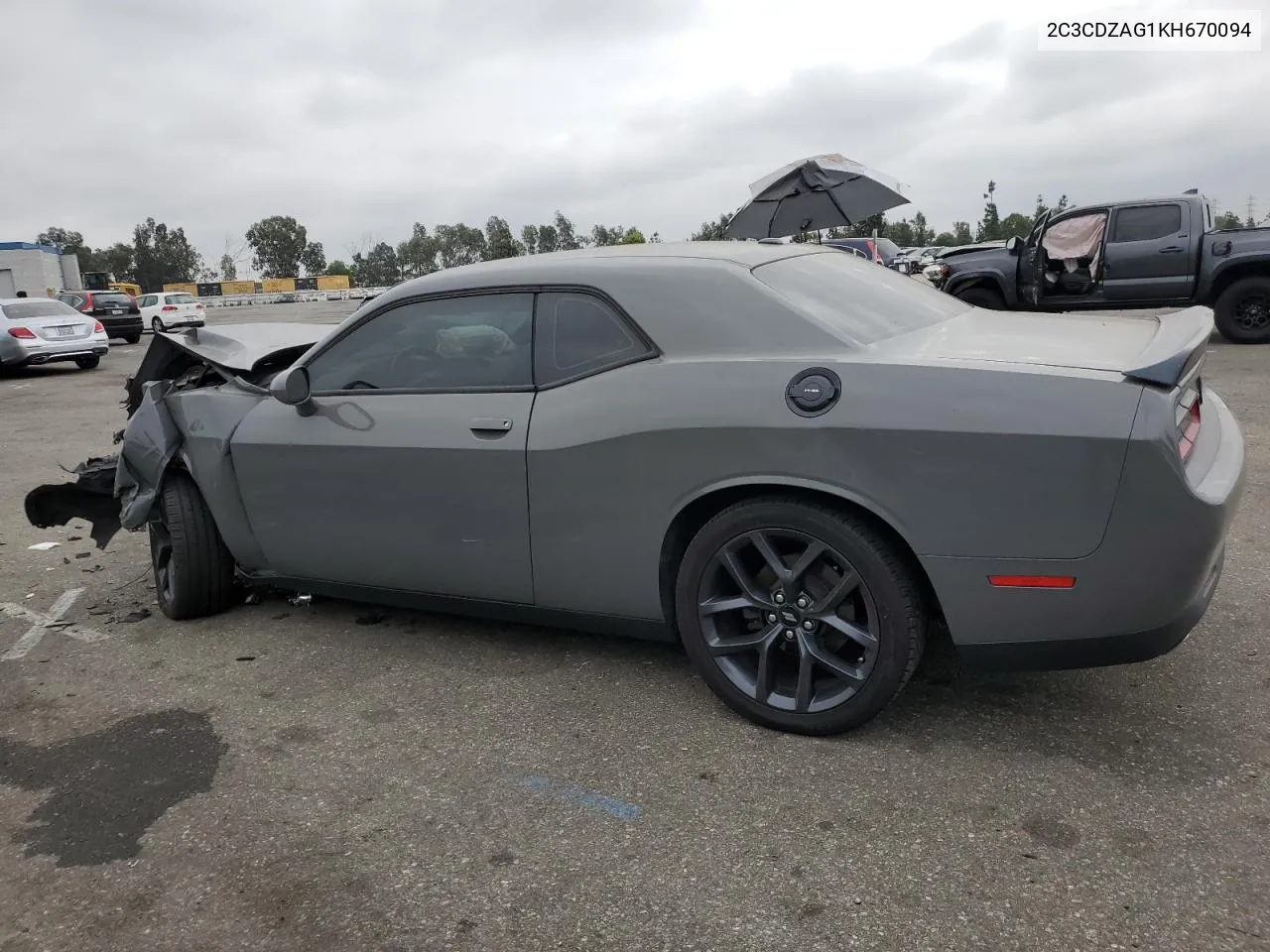 2019 Dodge Challenger Sxt VIN: 2C3CDZAG1KH670094 Lot: 76753804