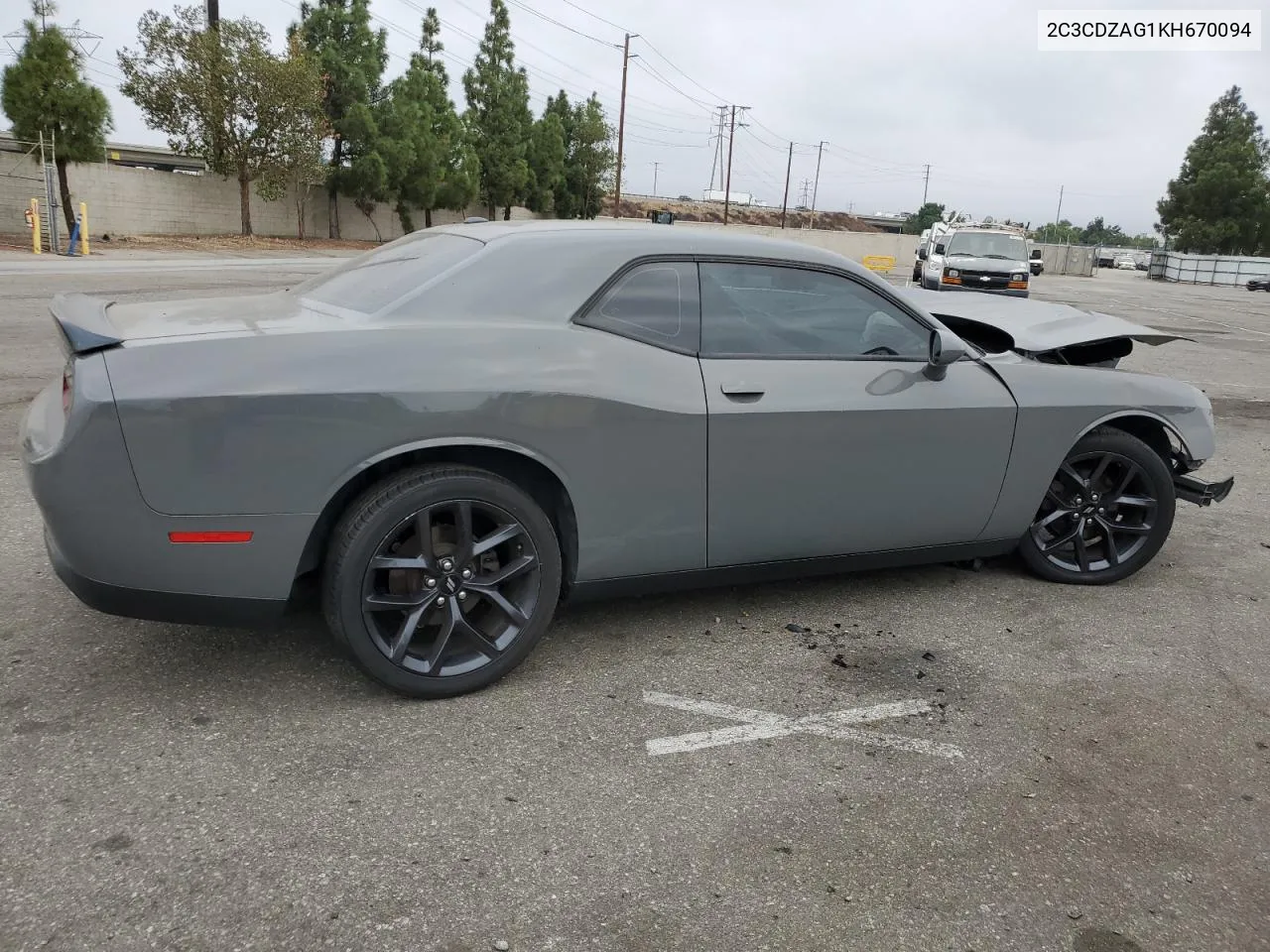 2019 Dodge Challenger Sxt VIN: 2C3CDZAG1KH670094 Lot: 76753804