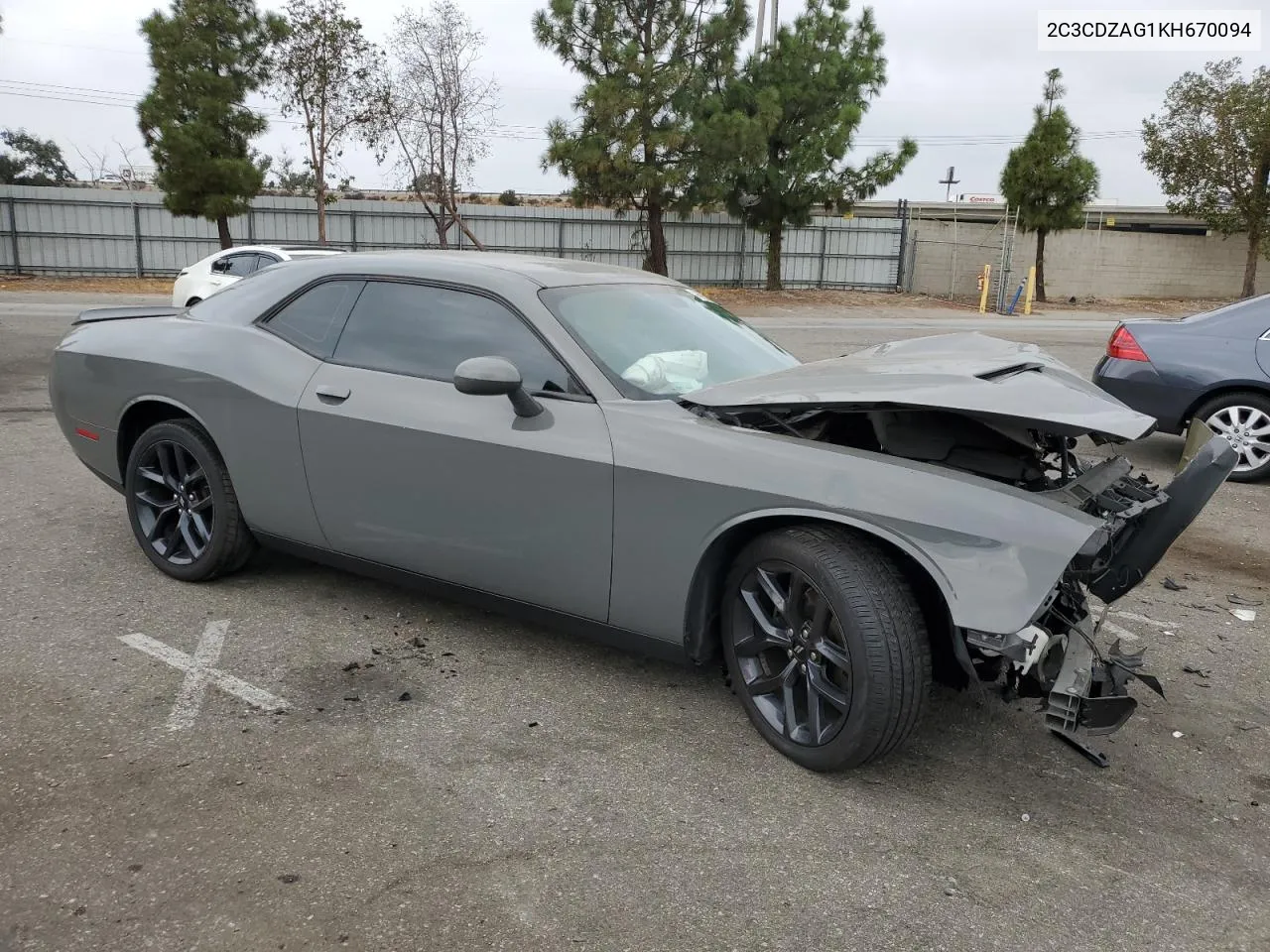 2019 Dodge Challenger Sxt VIN: 2C3CDZAG1KH670094 Lot: 76753804