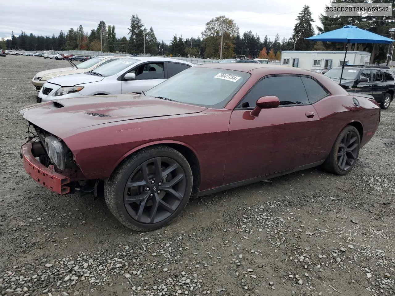 2019 Dodge Challenger R/T VIN: 2C3CDZBT8KH659542 Lot: 76847734