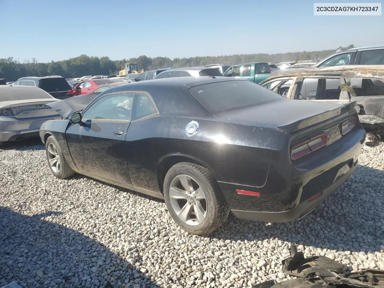 2019 Dodge Challenger Sxt VIN: 2C3CDZAG7KH723347 Lot: 76985094