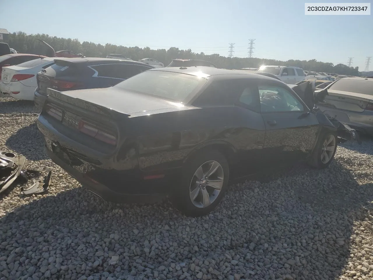 2019 Dodge Challenger Sxt VIN: 2C3CDZAG7KH723347 Lot: 76985094