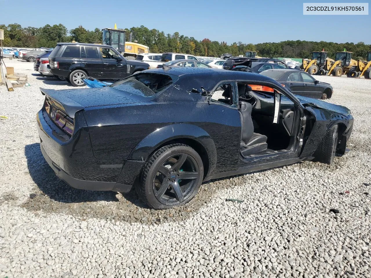 2019 Dodge Challenger Srt Hellcat Redeye VIN: 2C3CDZL91KH570561 Lot: 77215534