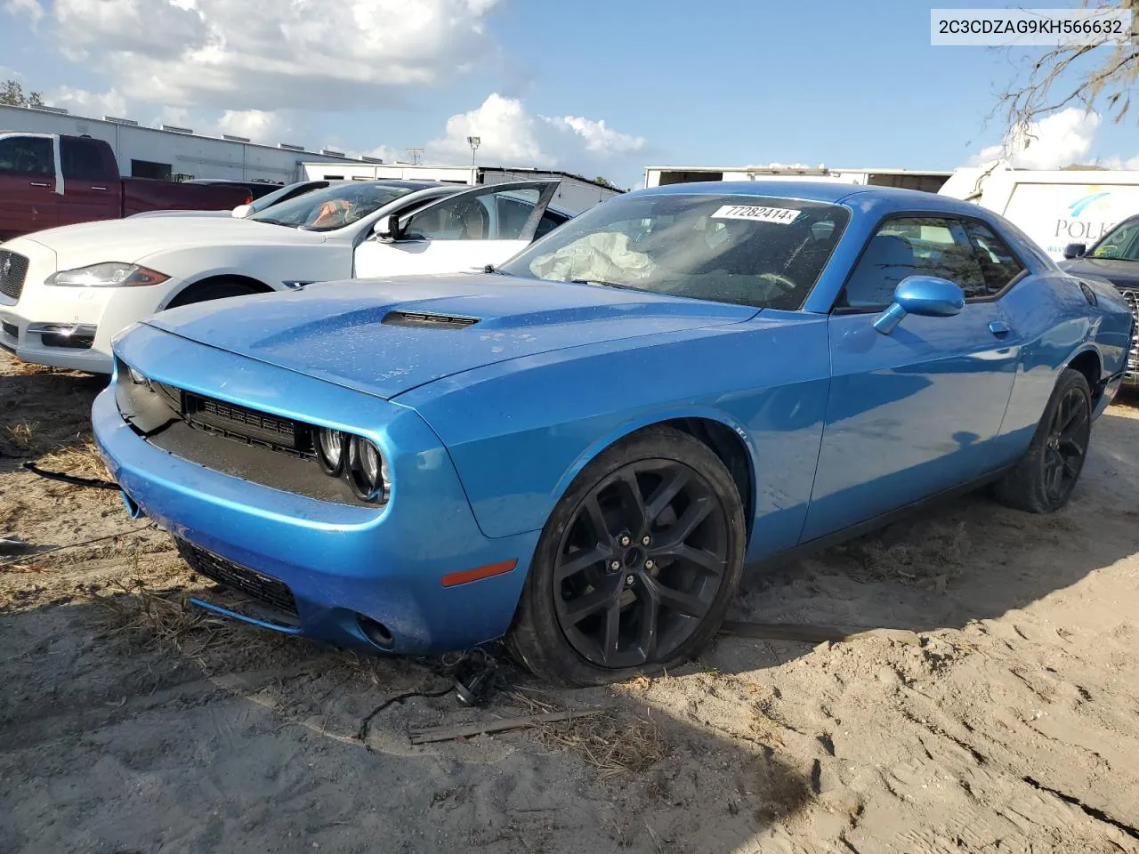 2019 Dodge Challenger Sxt VIN: 2C3CDZAG9KH566632 Lot: 77282414