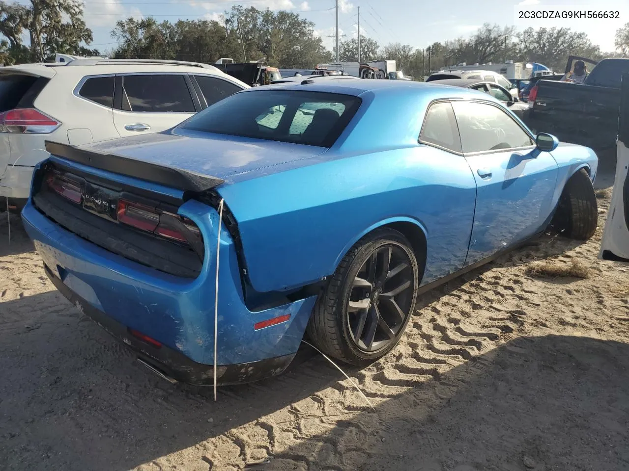 2019 Dodge Challenger Sxt VIN: 2C3CDZAG9KH566632 Lot: 77282414