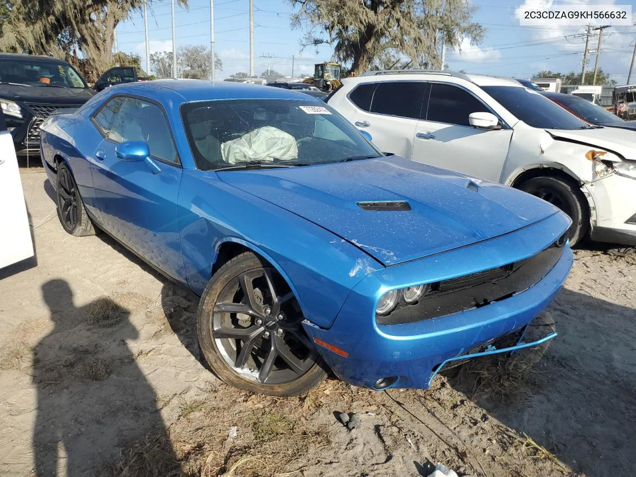 2019 Dodge Challenger Sxt VIN: 2C3CDZAG9KH566632 Lot: 77282414