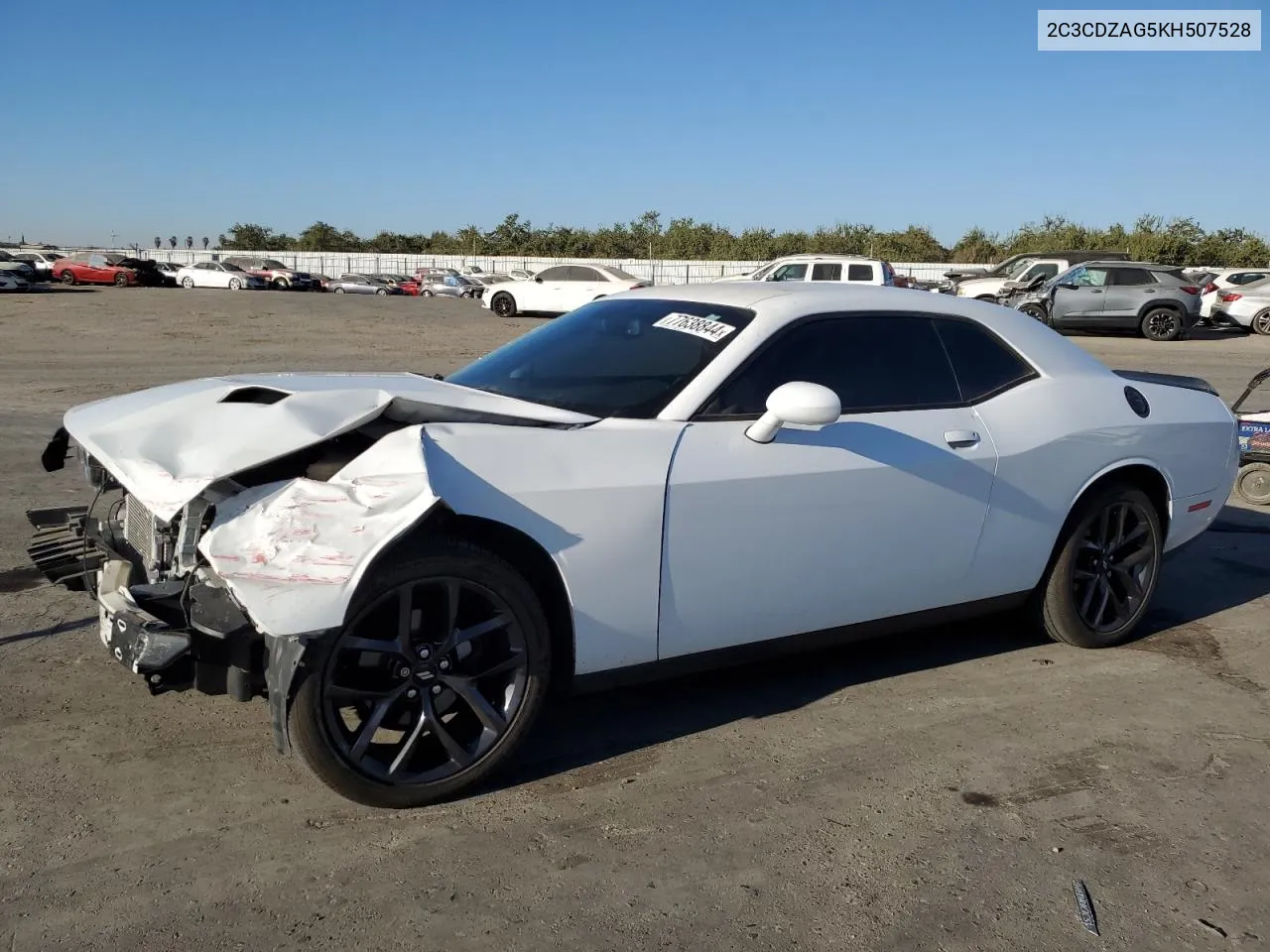 2019 Dodge Challenger Sxt VIN: 2C3CDZAG5KH507528 Lot: 77638844