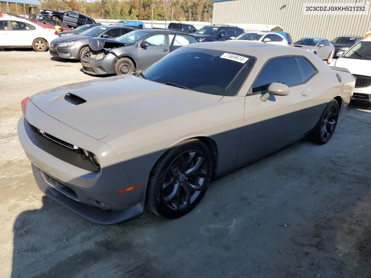 2019 Dodge Challenger Gt VIN: 2C3CDZJGXKH521232 Lot: 77669614