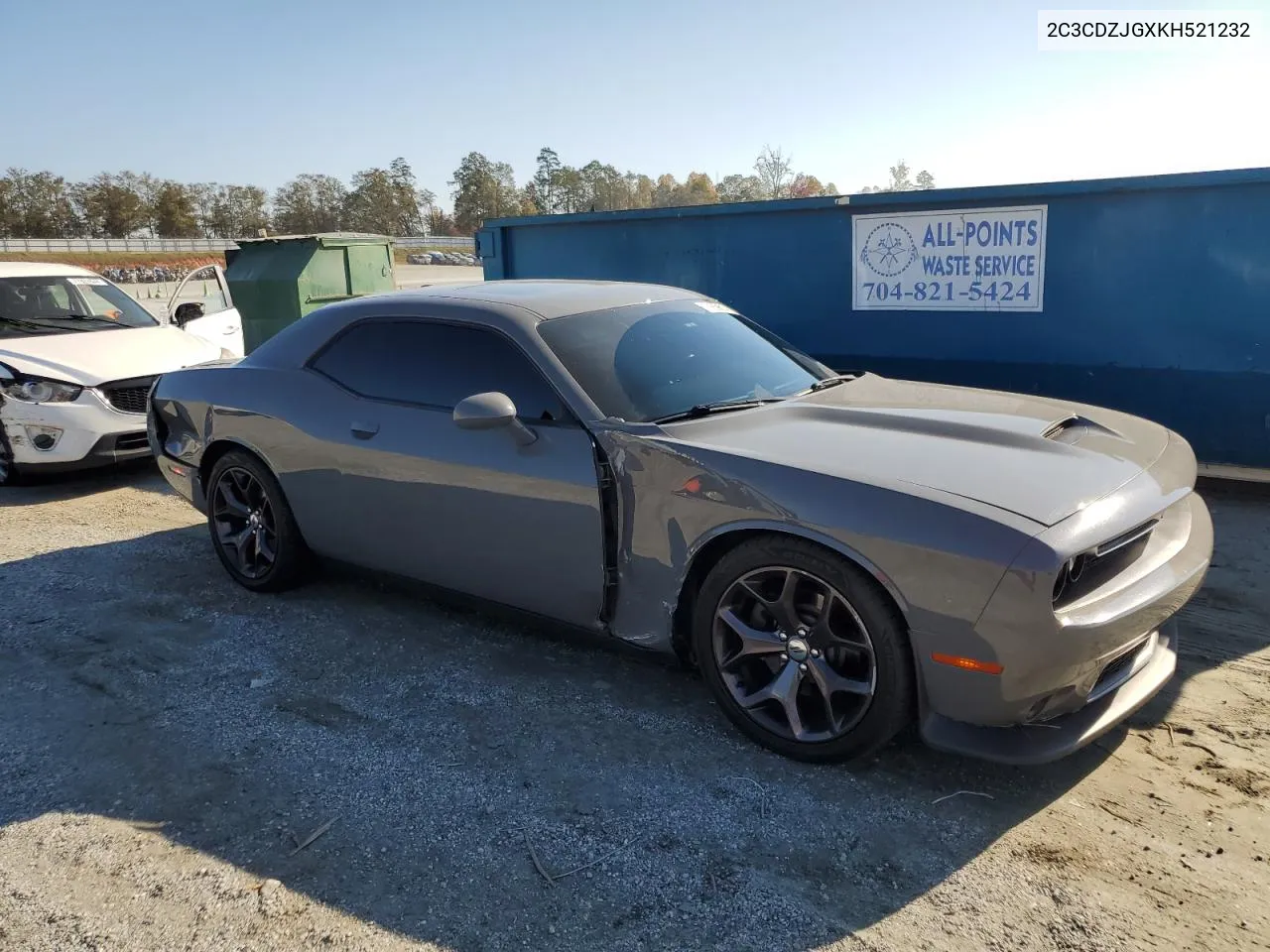 2019 Dodge Challenger Gt VIN: 2C3CDZJGXKH521232 Lot: 77669614