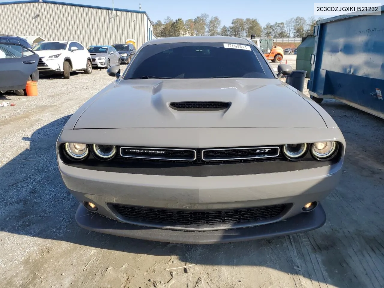 2019 Dodge Challenger Gt VIN: 2C3CDZJGXKH521232 Lot: 77669614