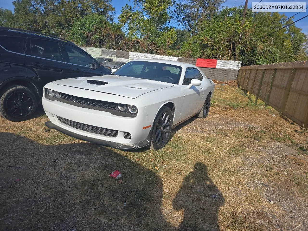 2019 Dodge Challenger Sxt VIN: 2C3CDZAG7KH632854 Lot: 77691654