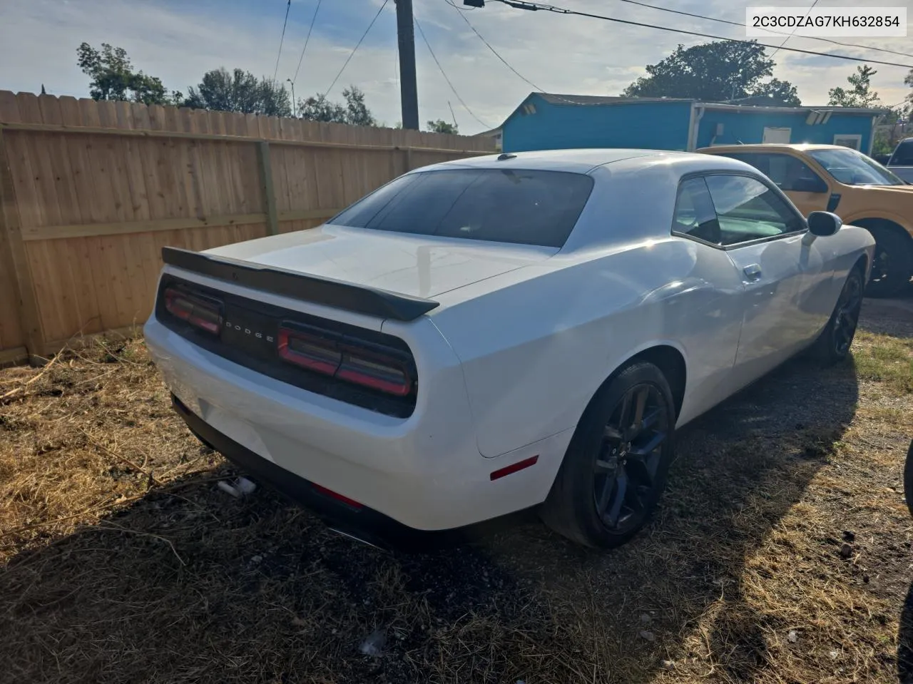 2019 Dodge Challenger Sxt VIN: 2C3CDZAG7KH632854 Lot: 77691654