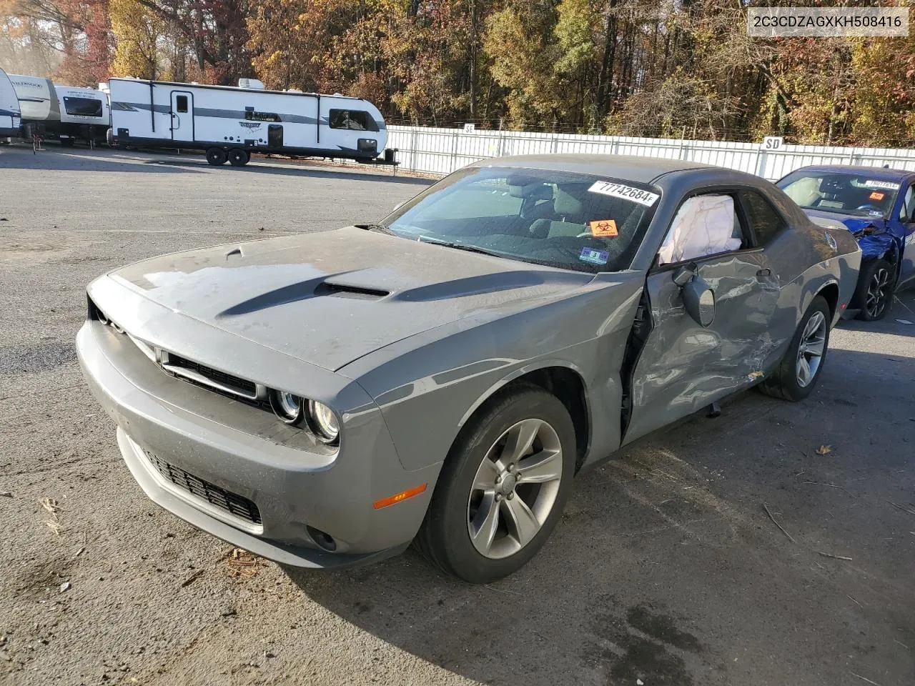 2019 Dodge Challenger Sxt VIN: 2C3CDZAGXKH508416 Lot: 77742684