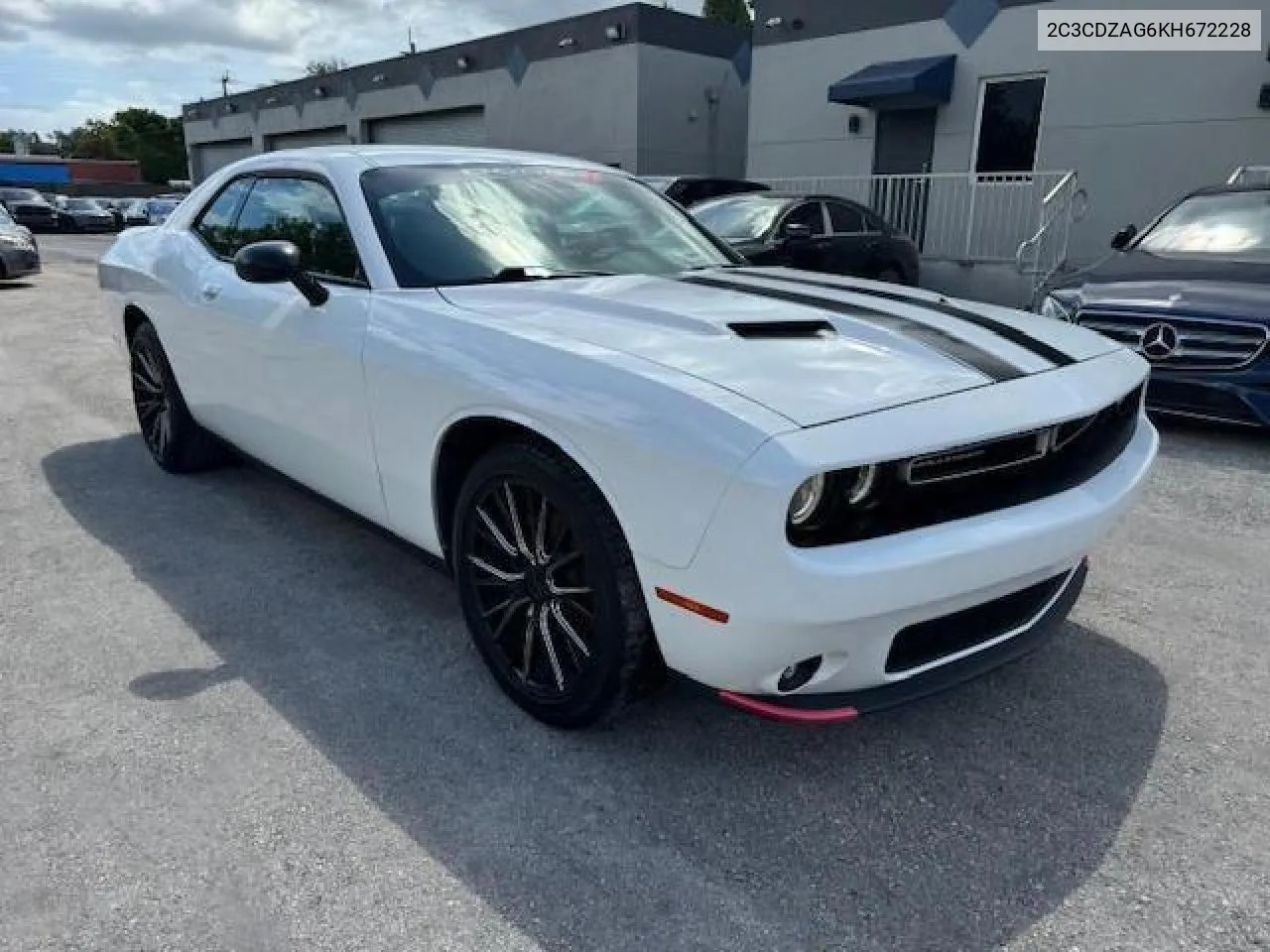 2019 Dodge Challenger VIN: 2C3CDZAG6KH672228 Lot: 77915814