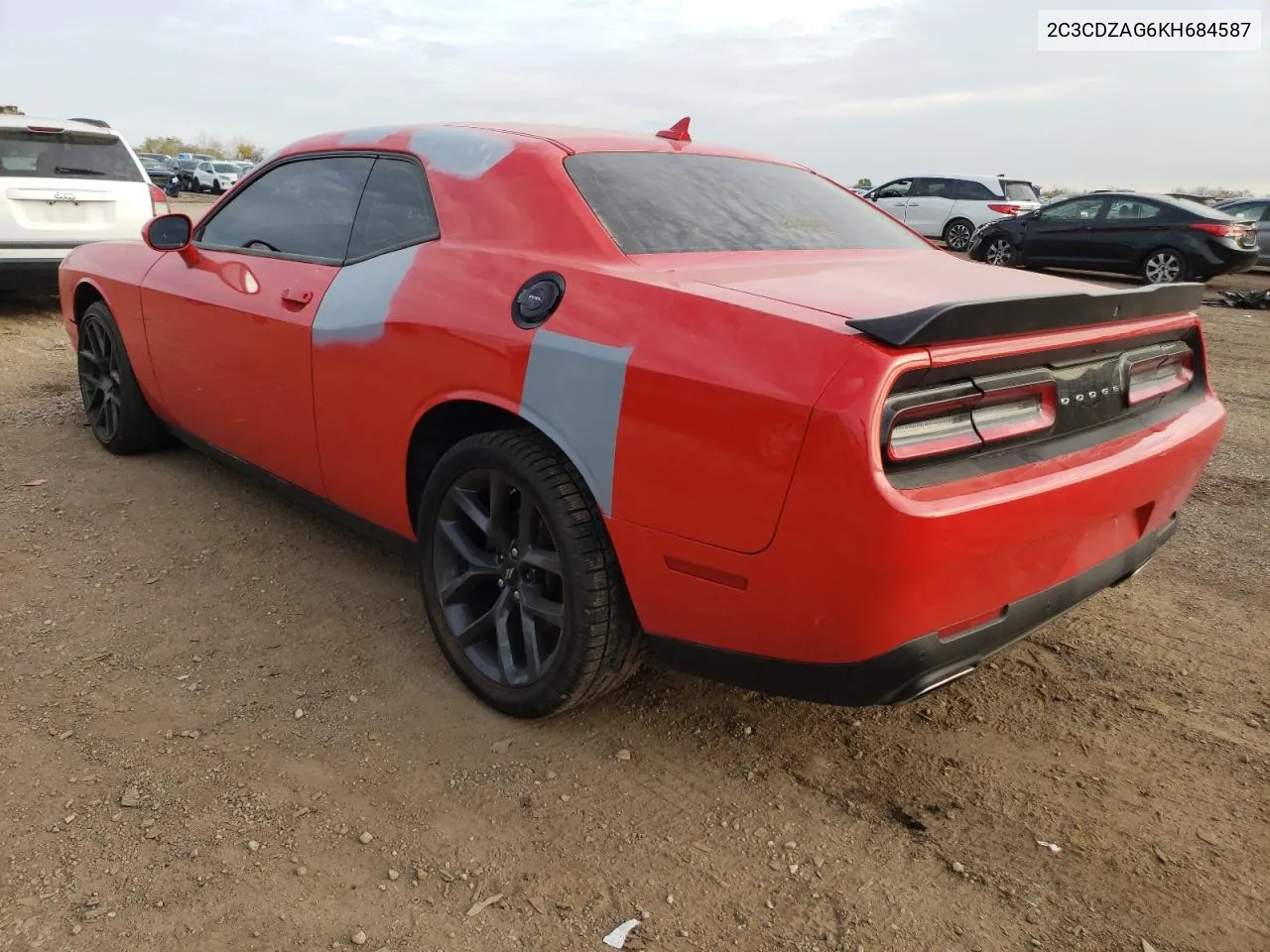 2019 Dodge Challenger Sxt VIN: 2C3CDZAG6KH684587 Lot: 78092424