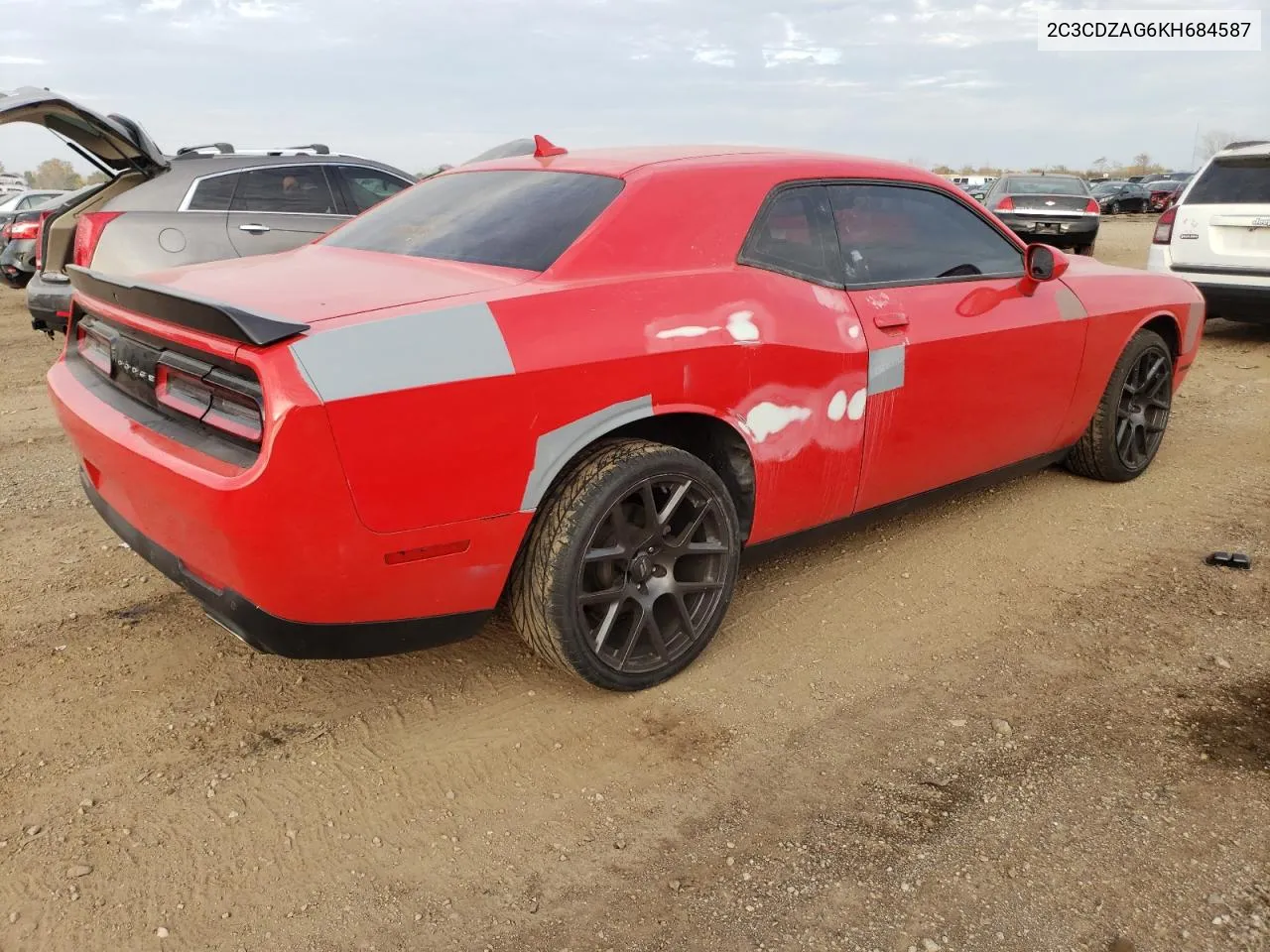 2019 Dodge Challenger Sxt VIN: 2C3CDZAG6KH684587 Lot: 78092424