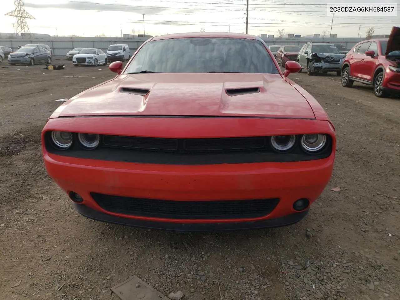 2019 Dodge Challenger Sxt VIN: 2C3CDZAG6KH684587 Lot: 78092424