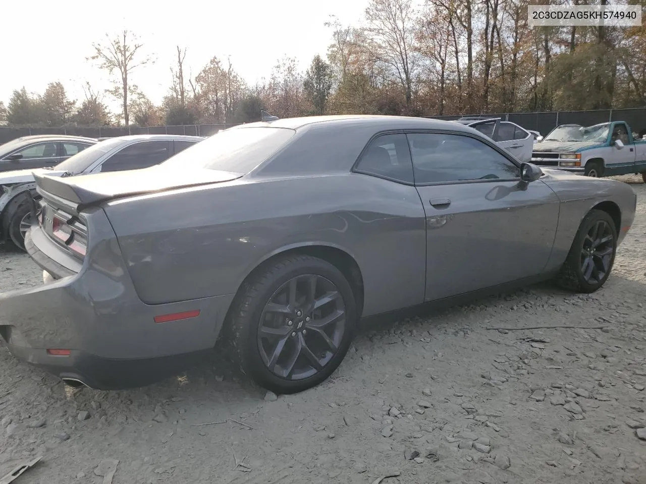 2019 Dodge Challenger Sxt VIN: 2C3CDZAG5KH574940 Lot: 78320024