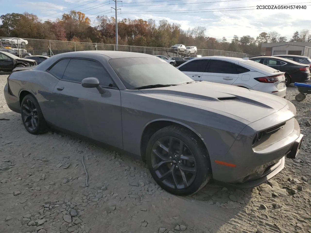 2019 Dodge Challenger Sxt VIN: 2C3CDZAG5KH574940 Lot: 78320024