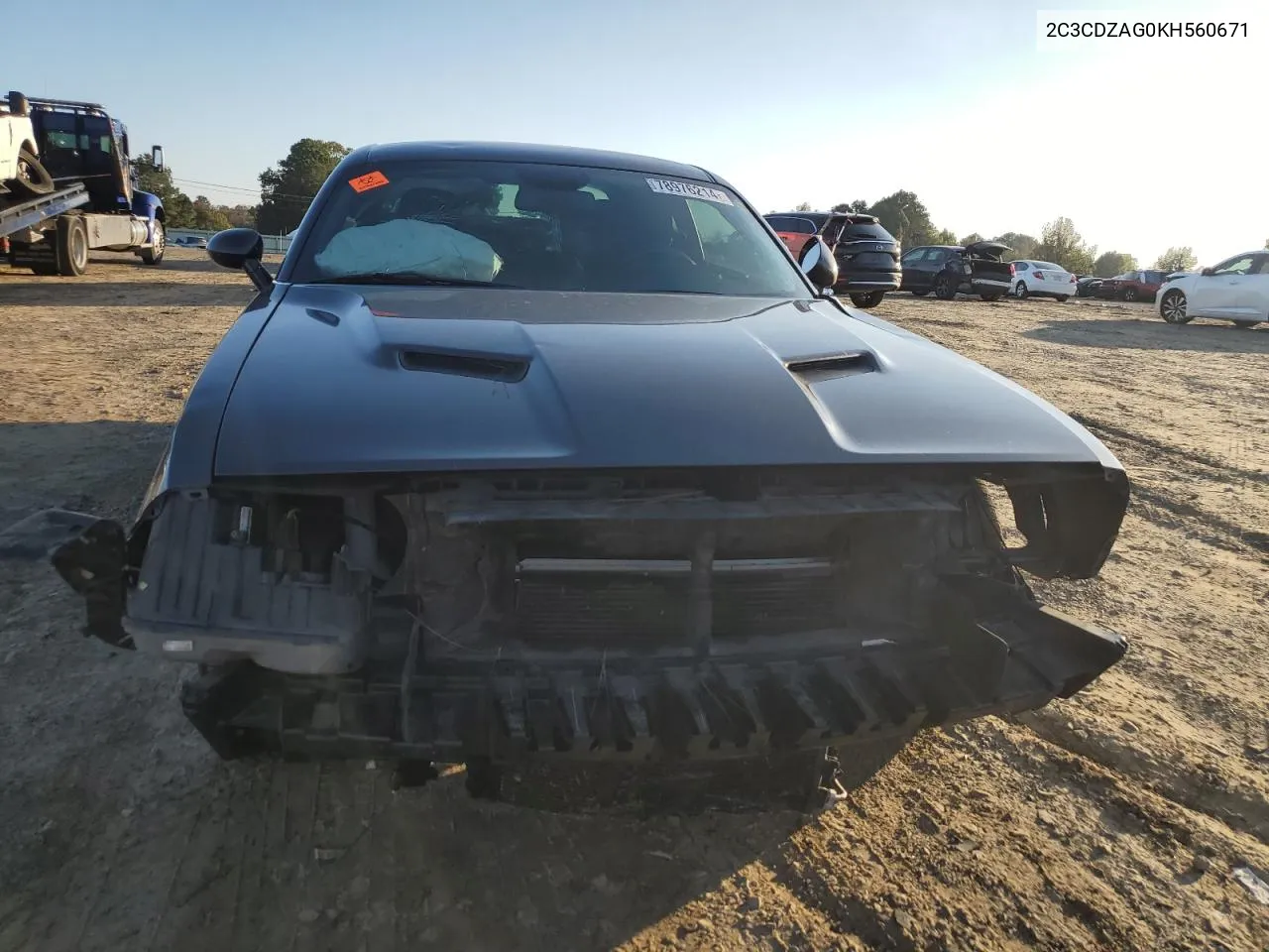 2019 Dodge Challenger Sxt VIN: 2C3CDZAG0KH560671 Lot: 78976214