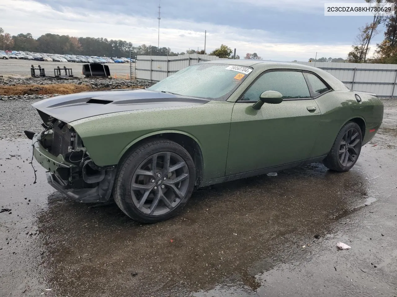 2019 Dodge Challenger Sxt VIN: 2C3CDZAG8KH730629 Lot: 79050704