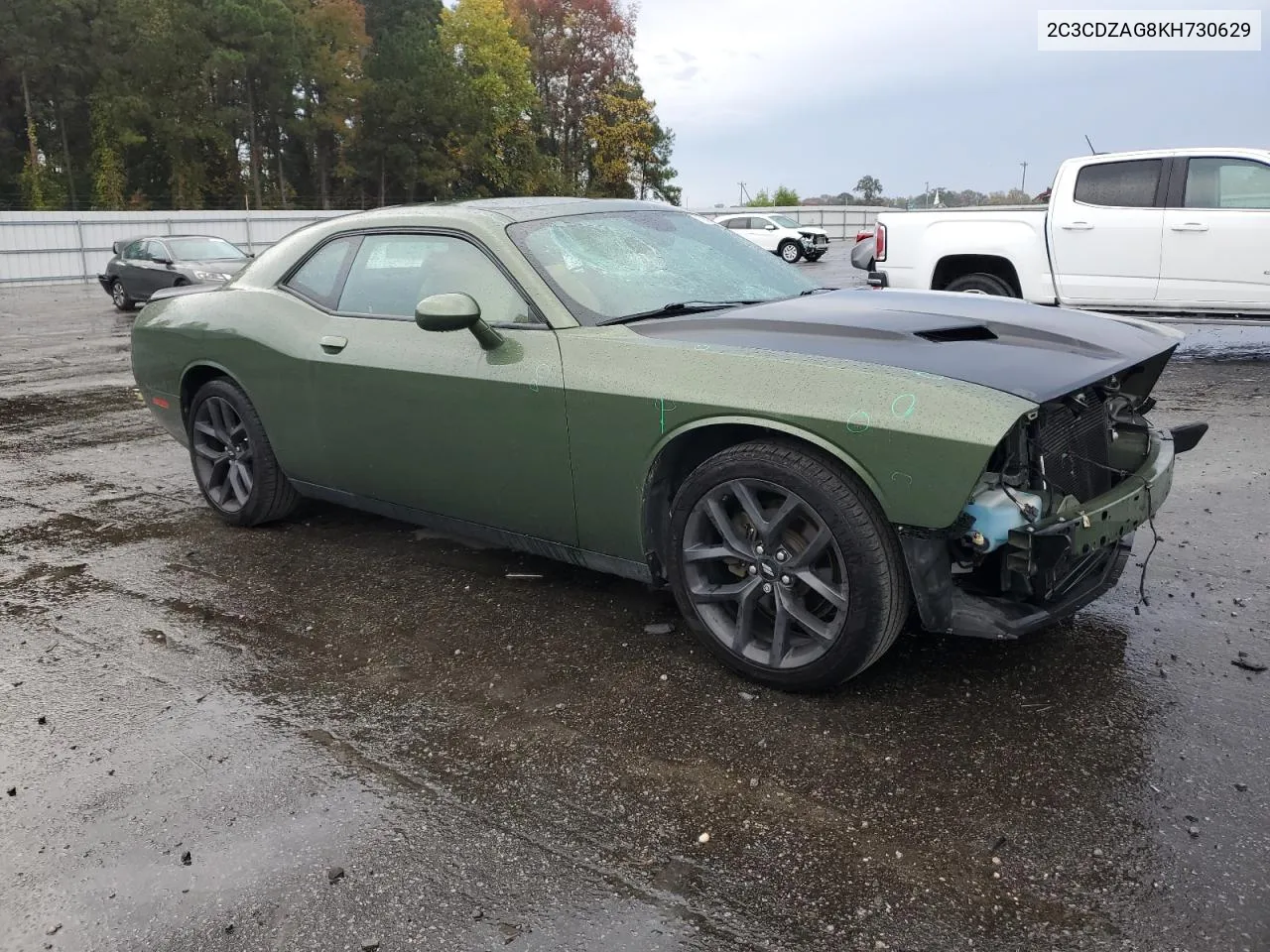 2019 Dodge Challenger Sxt VIN: 2C3CDZAG8KH730629 Lot: 79050704