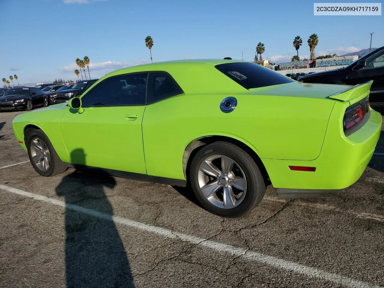 2019 Dodge Challenger Sxt VIN: 2C3CDZAG9KH717159 Lot: 79273734