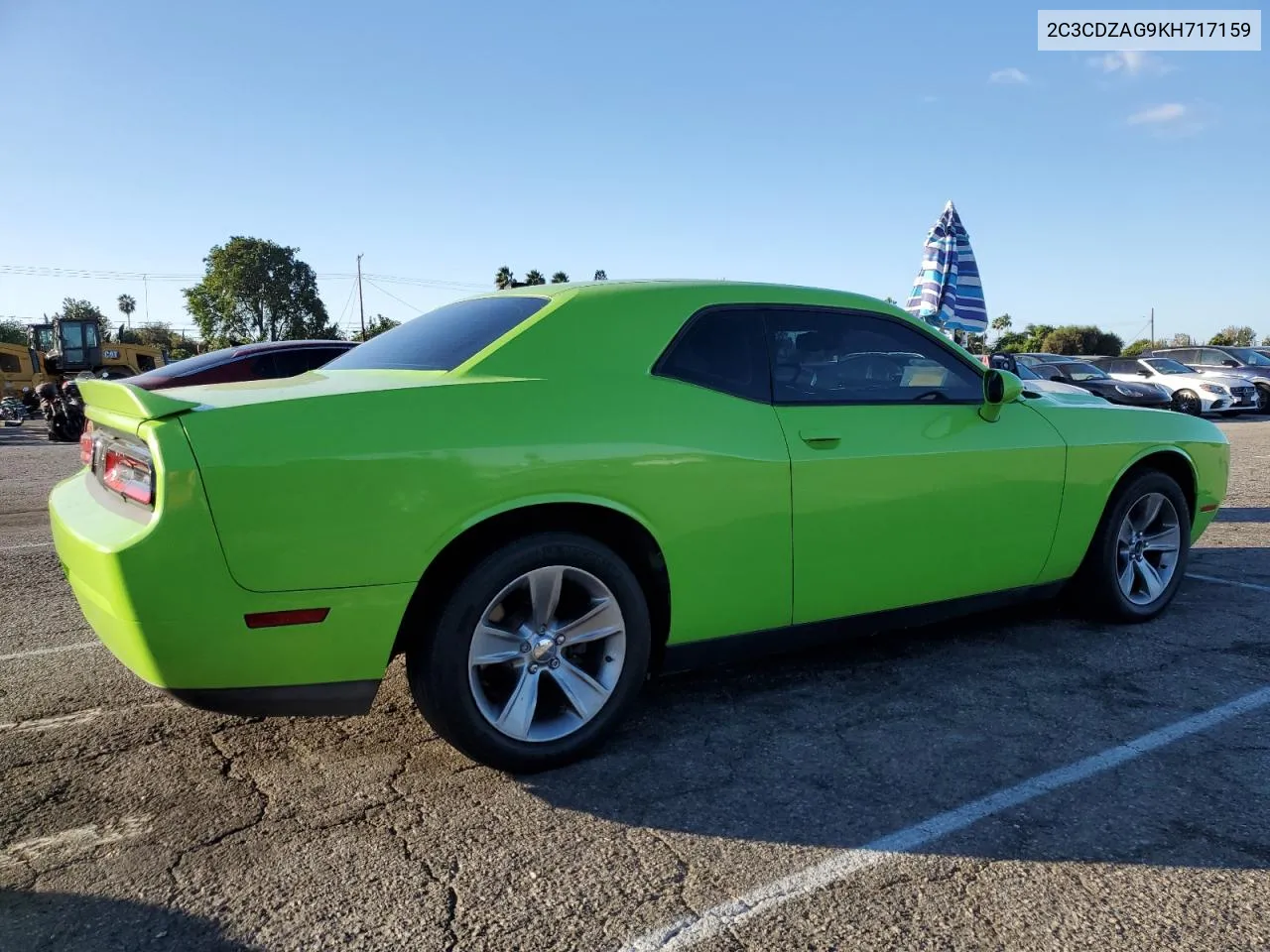 2019 Dodge Challenger Sxt VIN: 2C3CDZAG9KH717159 Lot: 79273734