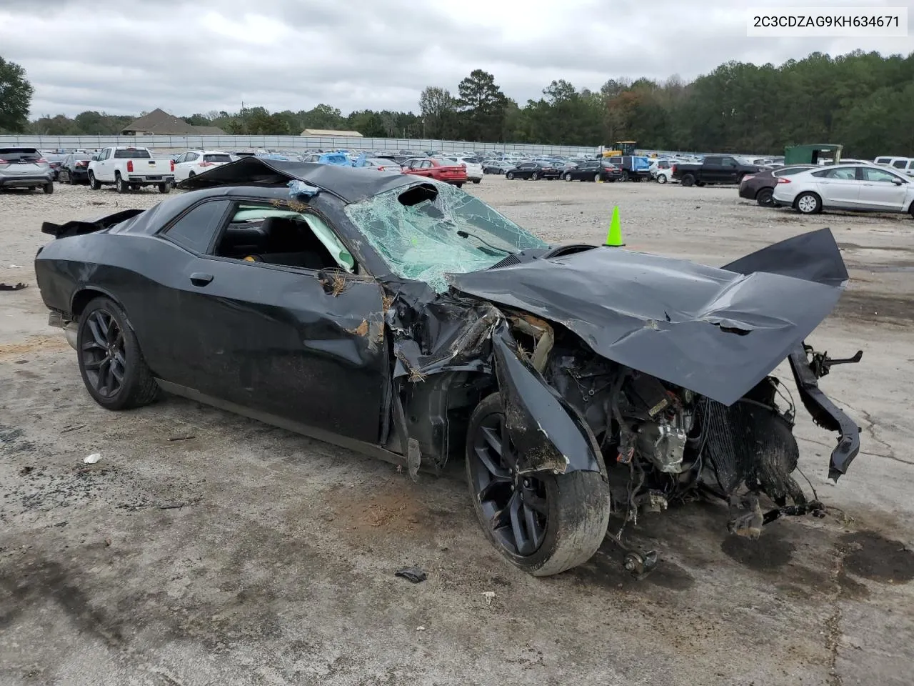 2019 Dodge Challenger Sxt VIN: 2C3CDZAG9KH634671 Lot: 79574464