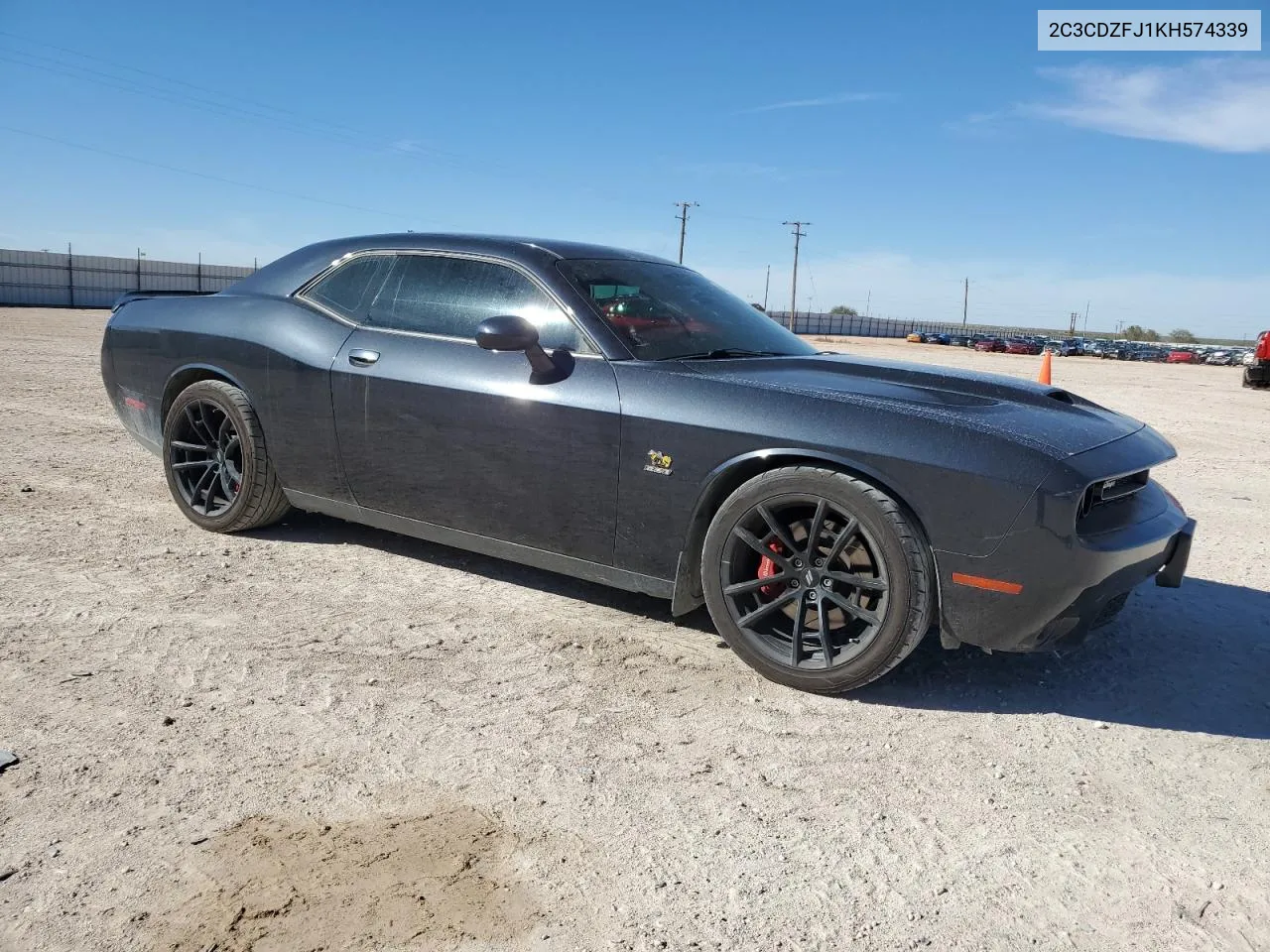 2019 Dodge Challenger R/T Scat Pack VIN: 2C3CDZFJ1KH574339 Lot: 80096214