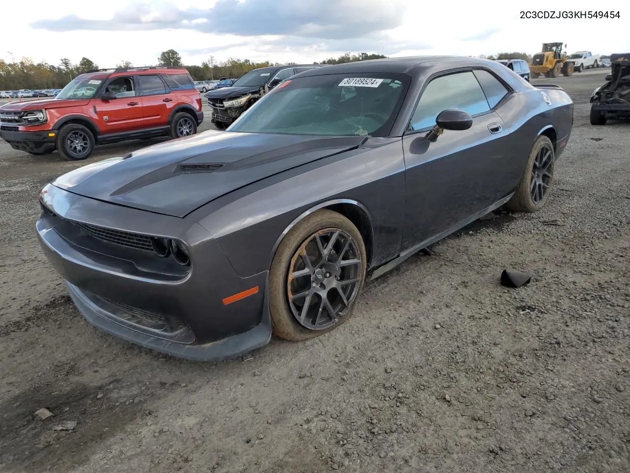 2019 Dodge Challenger Gt VIN: 2C3CDZJG3KH549454 Lot: 80189524