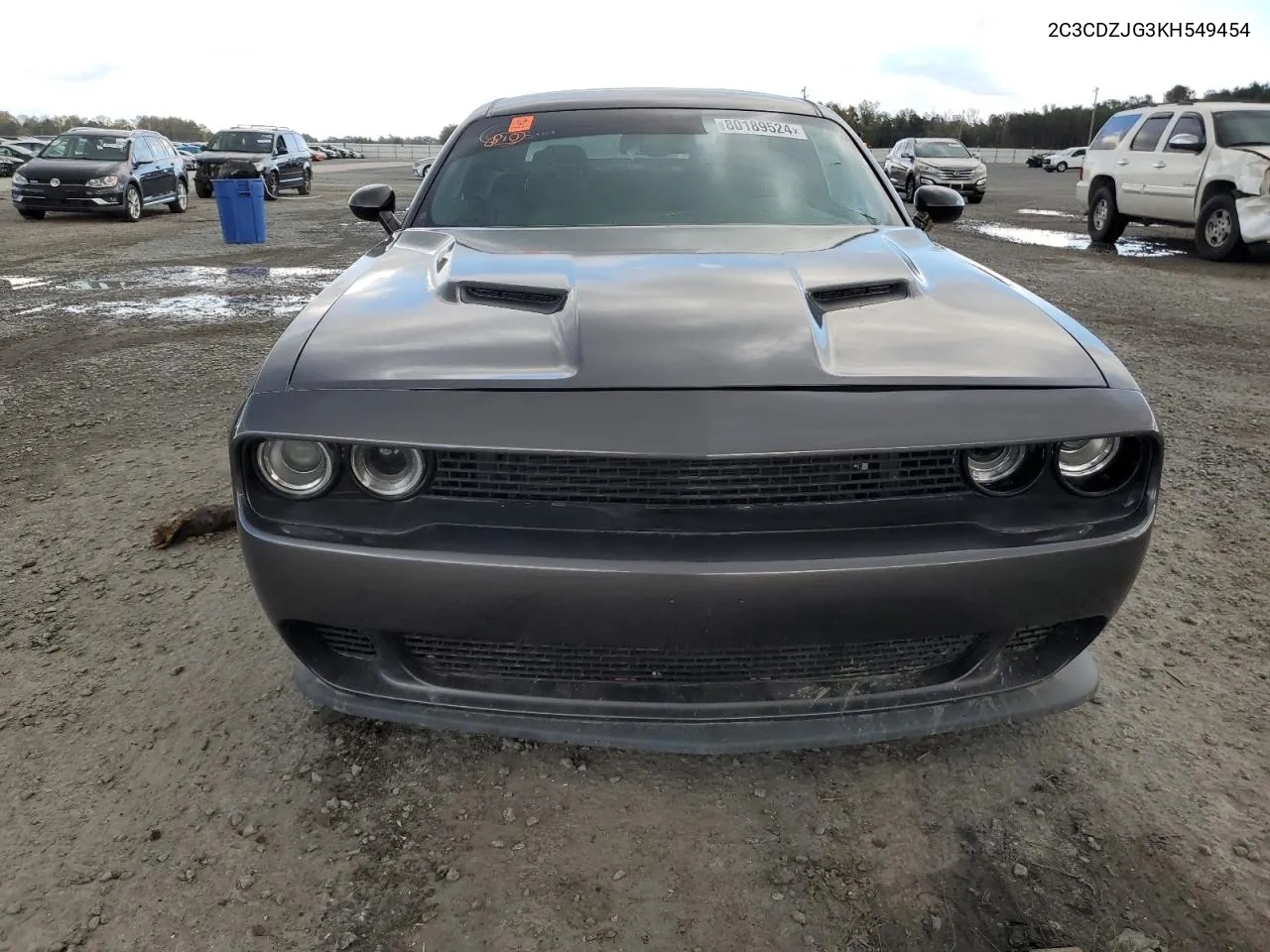 2019 Dodge Challenger Gt VIN: 2C3CDZJG3KH549454 Lot: 80189524