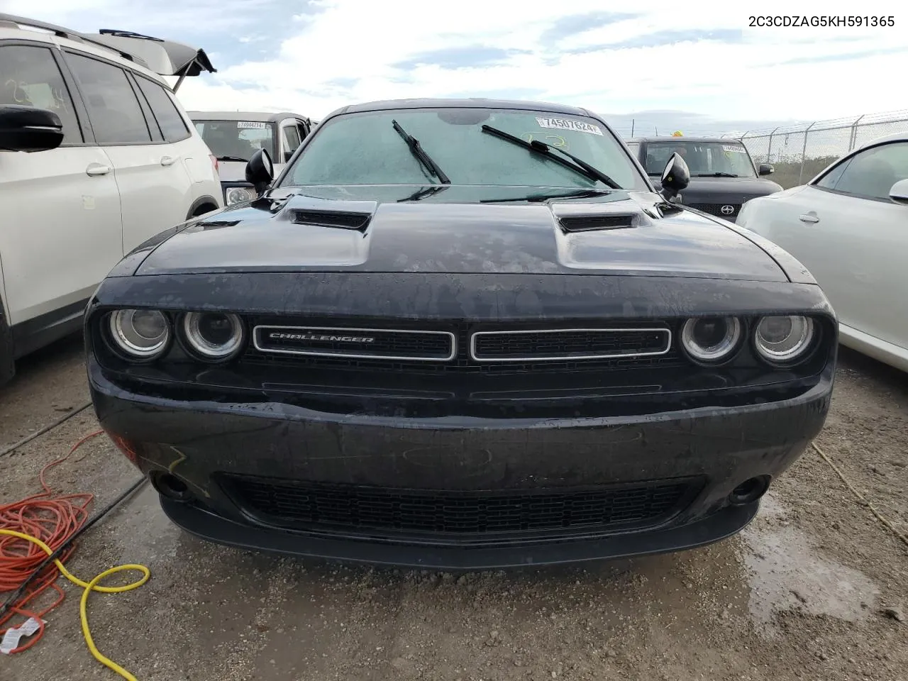 2019 Dodge Challenger Sxt VIN: 2C3CDZAG5KH591365 Lot: 80329034