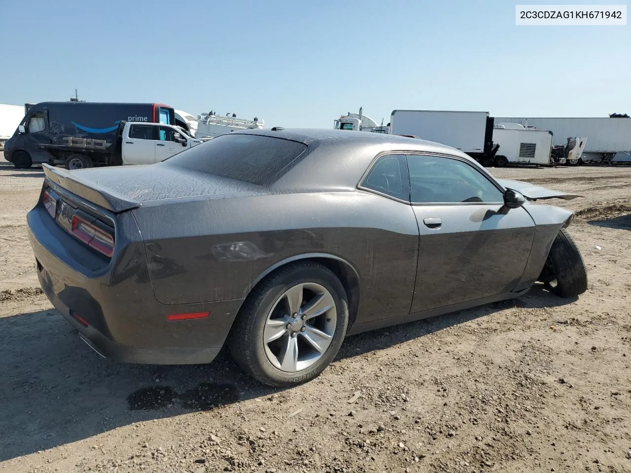 2019 Dodge Challenger Sxt VIN: 2C3CDZAG1KH671942 Lot: 80639374