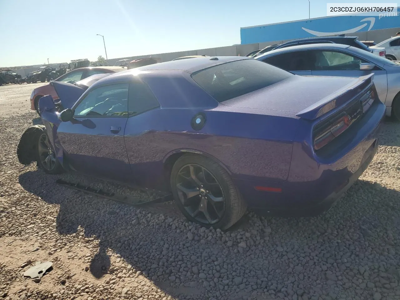 2019 Dodge Challenger Gt VIN: 2C3CDZJG6KH706457 Lot: 80882964