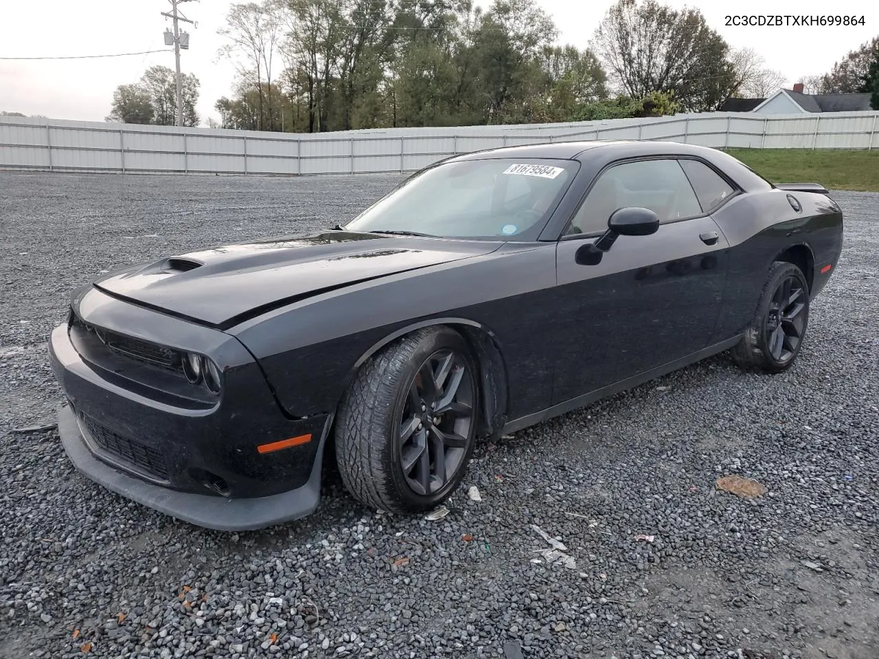 2019 Dodge Challenger R/T VIN: 2C3CDZBTXKH699864 Lot: 81679584